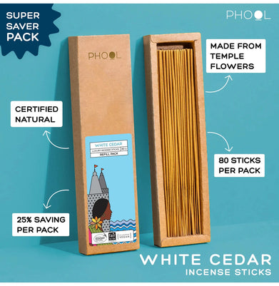 imagNatural Incense Sticks Refill pack - White cedar