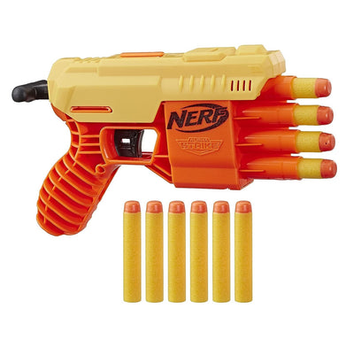 imagNerf Alpha Strike Fang QS-4 Blaster - 4-Dart Blasting 10 Official Nerf Elite Darts,Easy Load-Prime-Fire