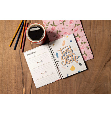 imagNumic Undated Planner - One day At a Time - Peach