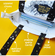 image //www.c...Official HP Canvas Tote Bag - Hogwarts is My Home Non Personalised