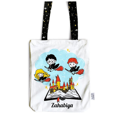 imagOfficial HP Canvas Tote Bag - Hogwarts is My Home Non Personalised