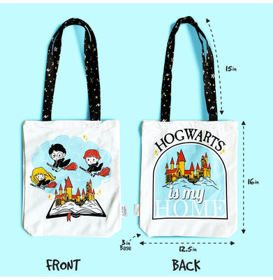 imagOfficial HP Canvas Tote Bag - Hogwarts is My Home Non Personalised