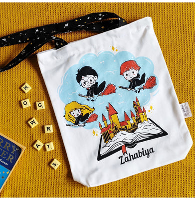 imagOfficial HP Canvas Tote Bag - Hogwarts is My Home Non Personalised