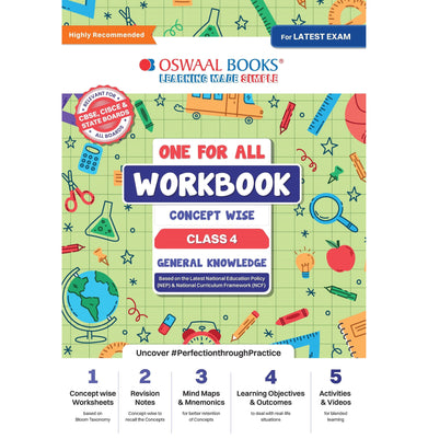 imagOswaal One For All Workbook Concept Wise Class-4 General Knowledge - Paperback buy online at crossword.in