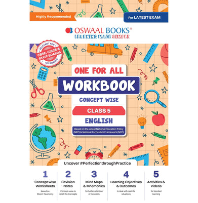 imagOswaal One For All Workbook | Concept Wise Class-5 English Book | For Latest Exam buy online at crossword.in