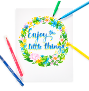image //www.c...Ooly Brilliant Brush Markers - Set of 12