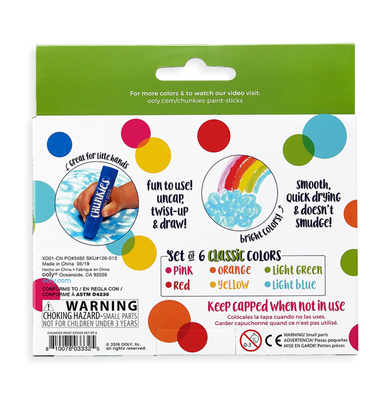 imagOoly Chunkies Paint Sticks - Classic pack set of 6