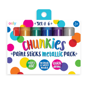 image //www.c...Ooly Chunkies Paint Sticks - Metallic pack set of 6