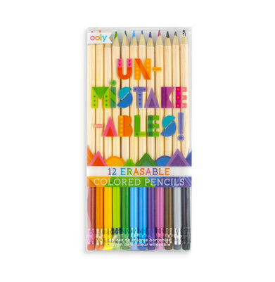 imagOoly Un-Mistake-Ables! Erasable Colored Pencils Set of 12