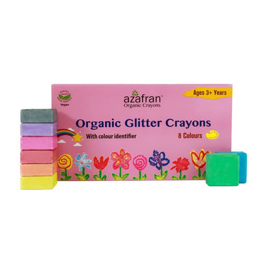 imagOrganic Glitter Crayons 8 Colours