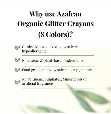 imagOrganic Glitter Crayons 8 Colours