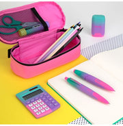 image //www.c...Oval Pencil Case Sunset Series, Pink