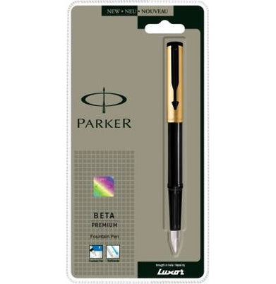 Parker Beta Premium Gold Finish Cap Fountain Pen 1N