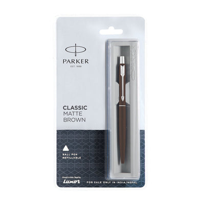 imagParker Classic Matt Brown Ct Ball Pen