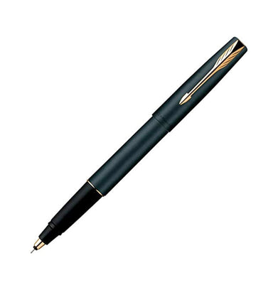 imagParker Frontier Matte Black Chrome Trim Roller Ball Pen 1N