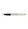imag3Parker Galaxy Stainless Steel Gold Trim Roller Ball Pen