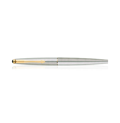 imagParker Galaxy Stainless Steel Gold Trim Roller Ball Pen
