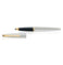 imag5Parker Galaxy Stainless Steel Gold Trim Roller Ball Pen