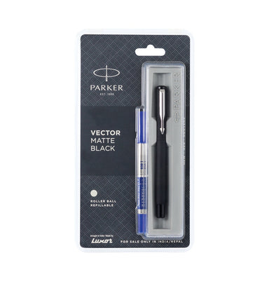 Parker Vector Matte Black Roller Ball Pen Ct Crossword Bookstores
