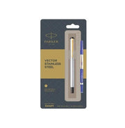image //www.c...Parker Vector Stainless Steel Gt Rollerball Pen With SS Key Chain