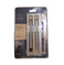 imag1PARKER VECTOR STAINLESS STEEL WITH GOLD PLATED CLIP ROLLERBALL + BALL PEN SET