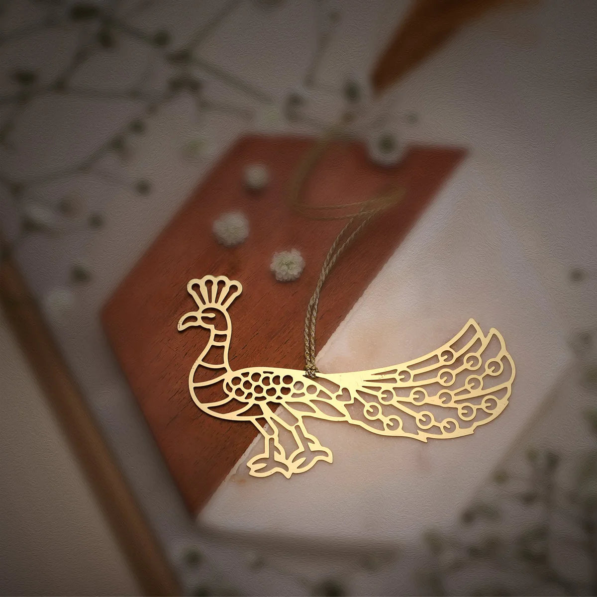 Peacock Elegance Bookmark By Anand Prakash