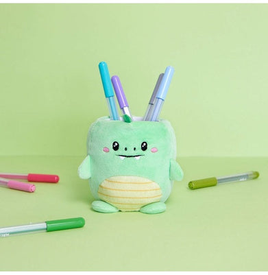 imagPen Holder,Fluffy Dinoz,Green,Plastic/Fabric-27877