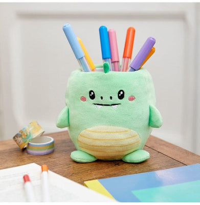 imagPen Holder,Fluffy Dinoz,Green,Plastic/Fabric-27877