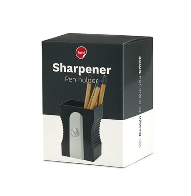 imagPen Holder,Sharpener,Black,Plastic-27417