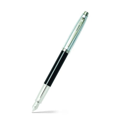 imagPen Sheaffer Gift 100-9313-Glossy Black Barrelbrushed Chrome Capnickel Plate Trim Fp M