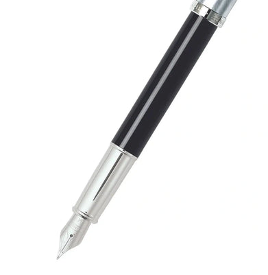 imagPen Sheaffer Gift 100-9313-Glossy Black Barrelbrushed Chrome Capnickel Plate Trim Fp M
