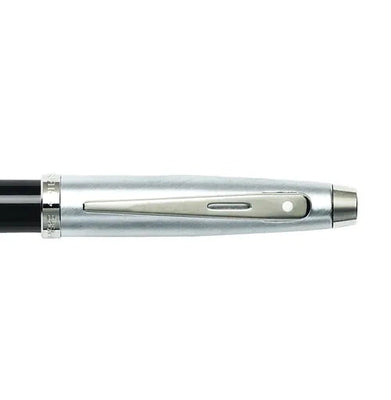 imagPen Sheaffer Gift 100- A 9313-Glossy Black Barrelbrushed Chrome Capnickel Plate Trim Rb