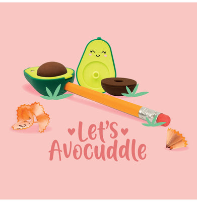 imagPencil Sharpener W/Eraser - Let'S Avocuddle - Avocado