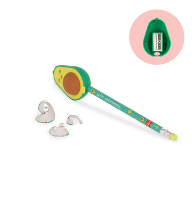 imagPencil Sharpener W/Eraser - Let'S Avocuddle - Avocado
