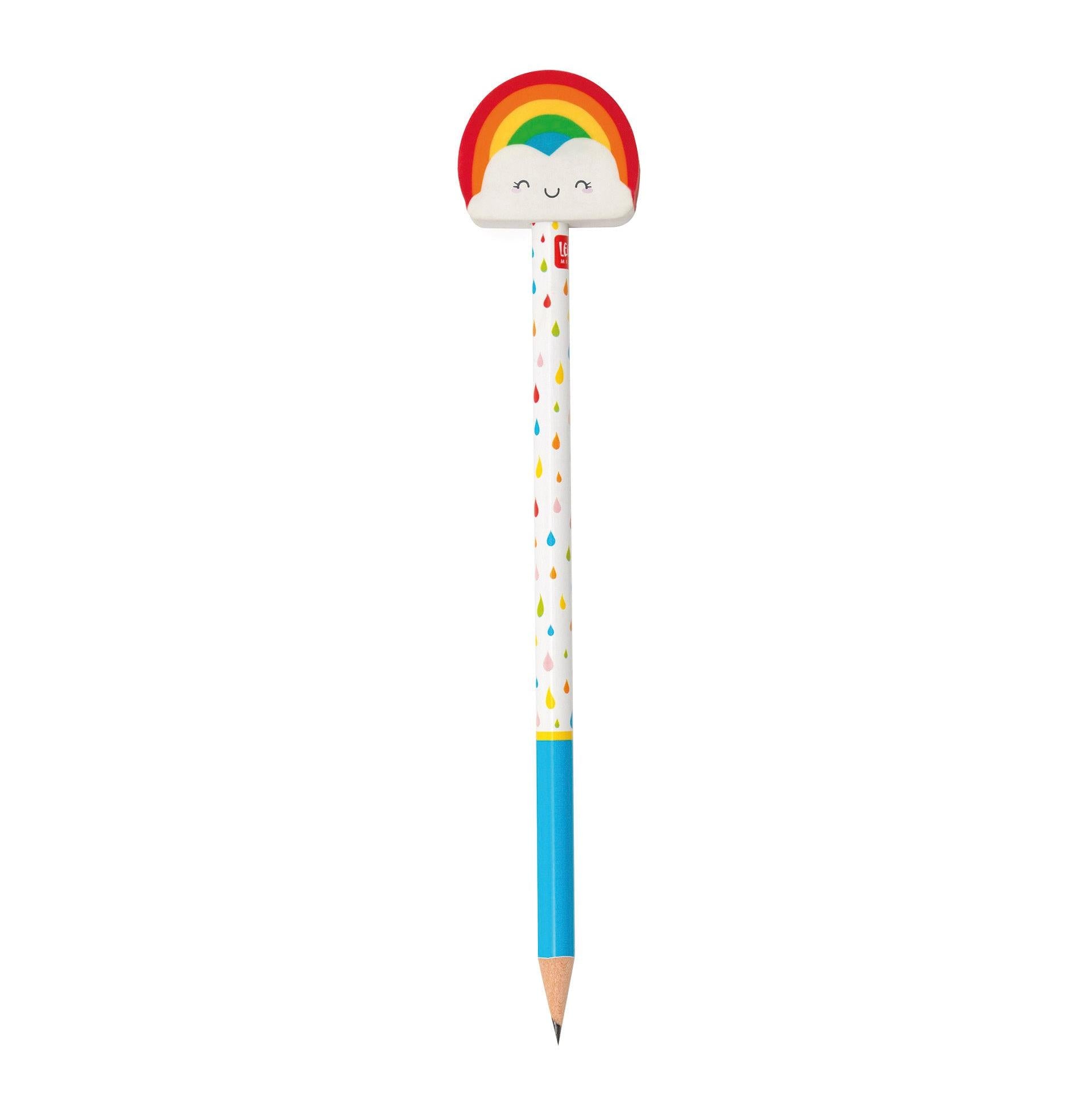 Rainbow Writing Delight Pencil with Fun Removable Eraser