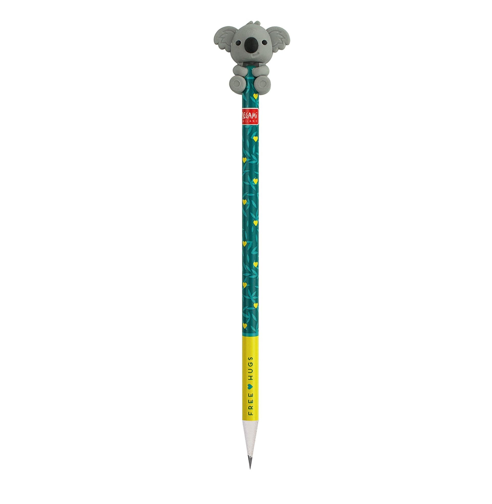 Koality Hugs Adorable Pencil with Eraser for Joyful Writing