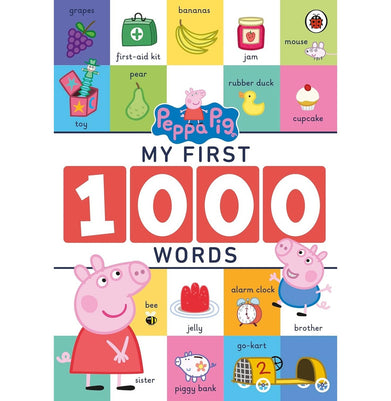 imagPeppa Pig: My First 1000 Words: Early Learning Words and Picture Book for Kids Age 2+ Years : Shapes Colours Numbers Family Body Animals Food Bedtime Objects Around Us and a Lot More! Ladybird
