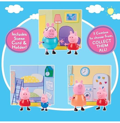 imagPeppa Pig-Peppa Pig & Daddy Twin Figure Pack-D4090