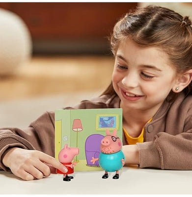 imagPeppa Pig-Peppa Pig & Daddy Twin Figure Pack-D4090