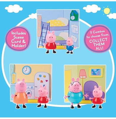 imagPeppa Pig-Peppa Pig & George Twin Figure Pack-D4093