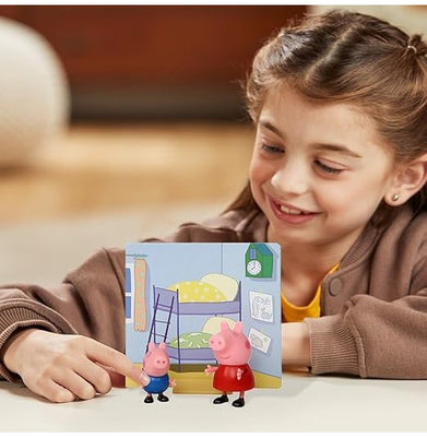 imagPeppa Pig-Peppa Pig & George Twin Figure Pack-D4093