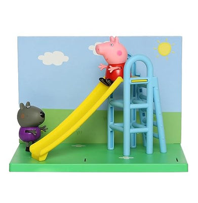 imagPeppa Pig-Peppa Pig'S Playground Slide Playset-D4102