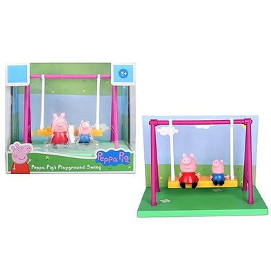 imagPeppa Pig-Peppa Pig'S Playground Swing Playset-D4103