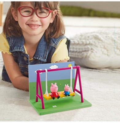 imagPeppa Pig-Peppa Pig'S Playground Swing Playset-D4103