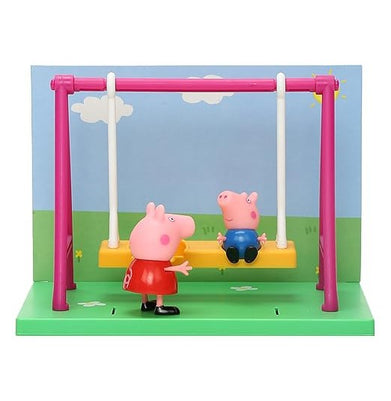 imagPeppa Pig-Peppa Pig'S Playground Swing Playset-D4103