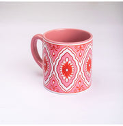 image //www.c...Pink and Orange Pattern Tea cups - Set of 4