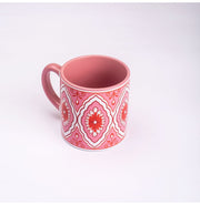image //www.c...Pink and Orange Pattern Tea cups - Set of 4