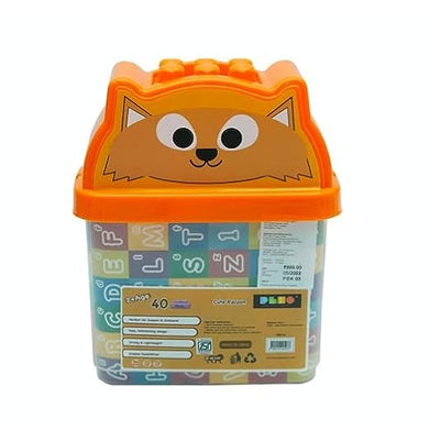 imagPlex Building Blocks Bucket Pack | Cute Racoon Multicolor