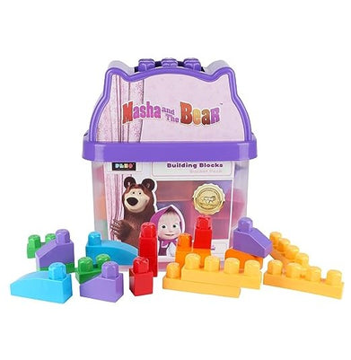 imagPlex Building Blocks Bucket Pack | Masha & The Bear Indigo