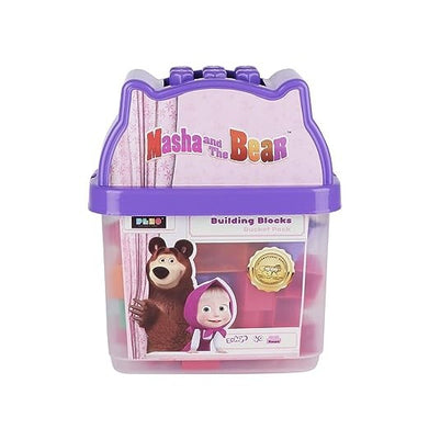 imagPlex Building Blocks Bucket Pack | Masha & The Bear Indigo